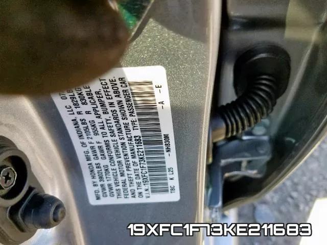 19XFC1F73KE211683 фото 2