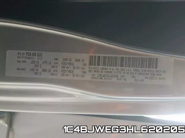 1C4BJWEG3HL620205 фото 2