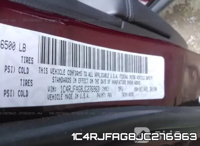 1C4RJFAG8JC276963 фото 8