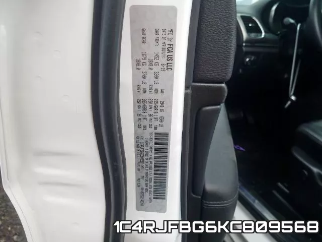 1C4RJFBG6KC809568 фото 2