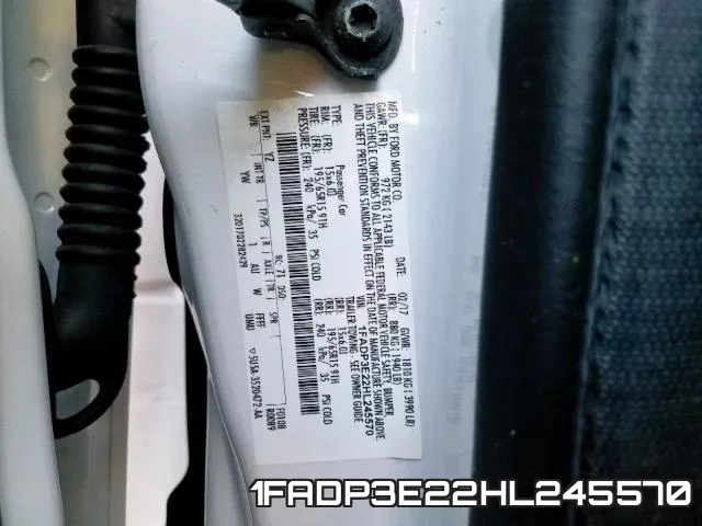 1FADP3E22HL245570 фото 2
