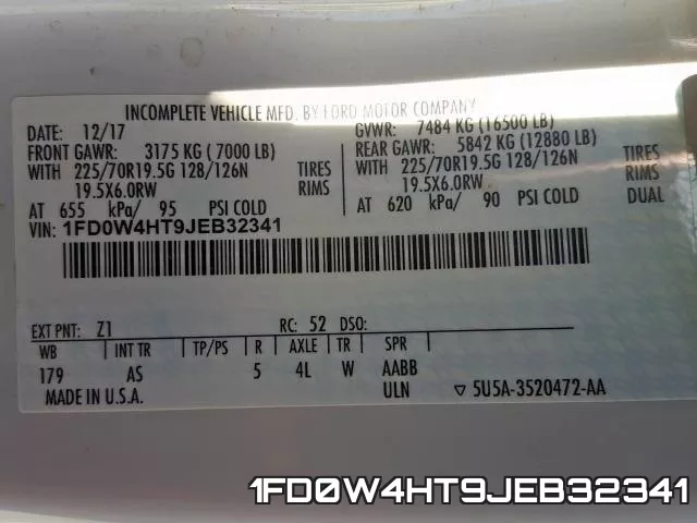 1FD0W4HT9JEB32341 фото 2