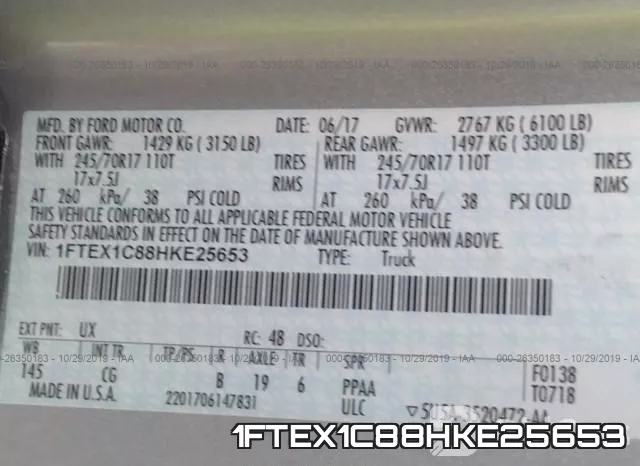 1FTEX1C88HKE25653 фото 8