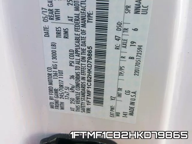 1FTMF1C82HKD79865 фото 2