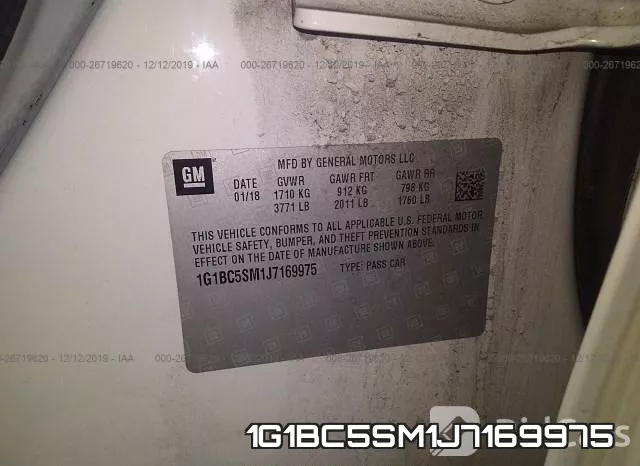 1G1BC5SM1J7169975 фото 9