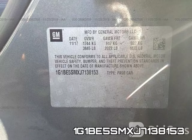 1G1BE5SMXJ7138153 фото 7