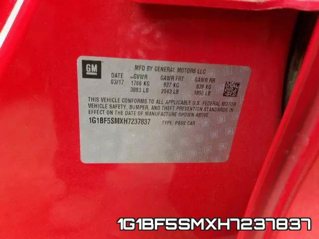 1G1BF5SMXH7237837 фото 2