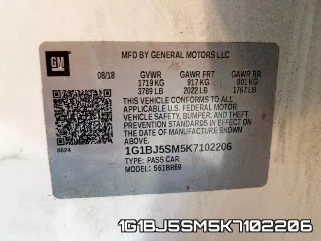 1G1BJ5SM5K7102206 фото 2