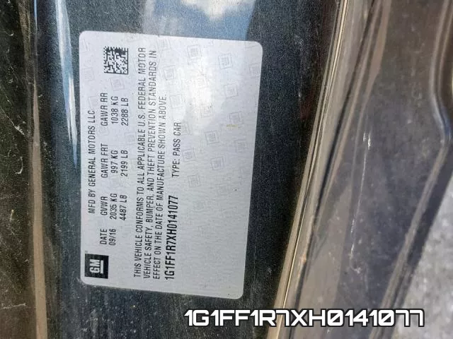 1G1FF1R7XH0141077 фото 2