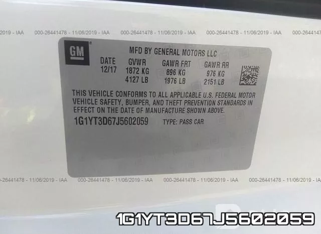 1G1YT3D67J5602059 фото 9