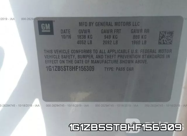 1G1ZB5ST8HF156309 фото 10
