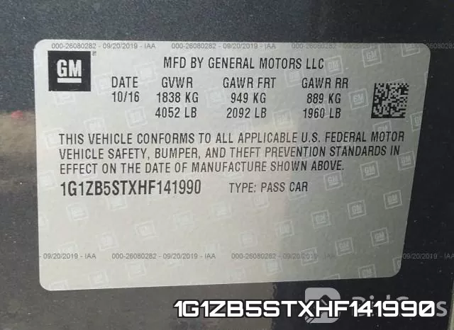 1G1ZB5STXHF141990 фото 9