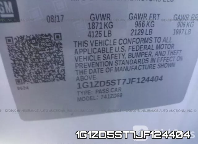 1G1ZD5ST7JF124404 фото 10