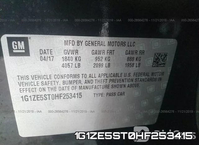 1G1ZE5ST0HF253415 фото 7