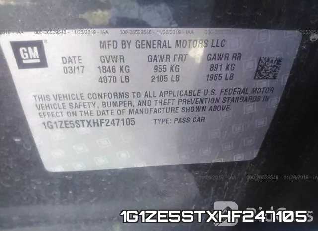 1G1ZE5STXHF247105 фото 10