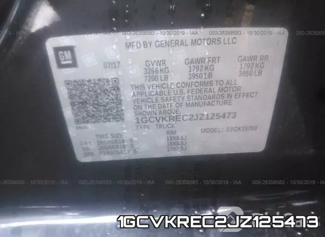 1GCVKREC2JZ125473 фото 10