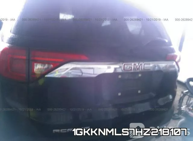 1GKKNMLS7HZ218107 фото 7