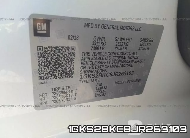 1GKS2BKC8JR263103 фото 10