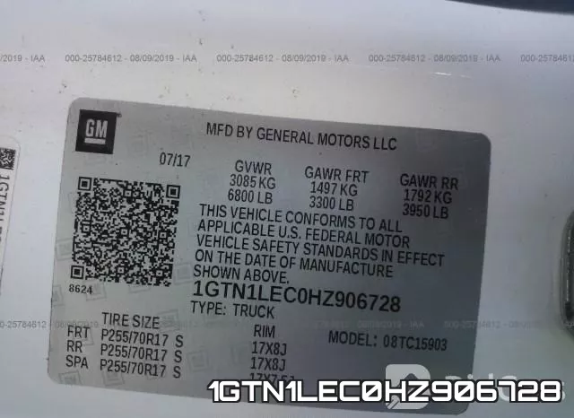 1GTN1LEC0HZ906728 фото 10