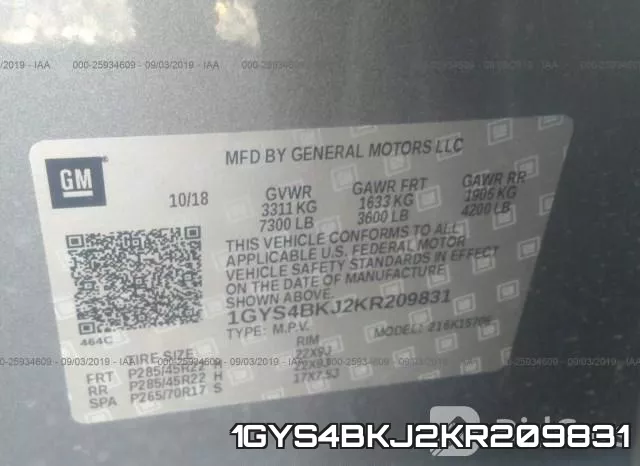 1GYS4BKJ2KR209831 фото 10