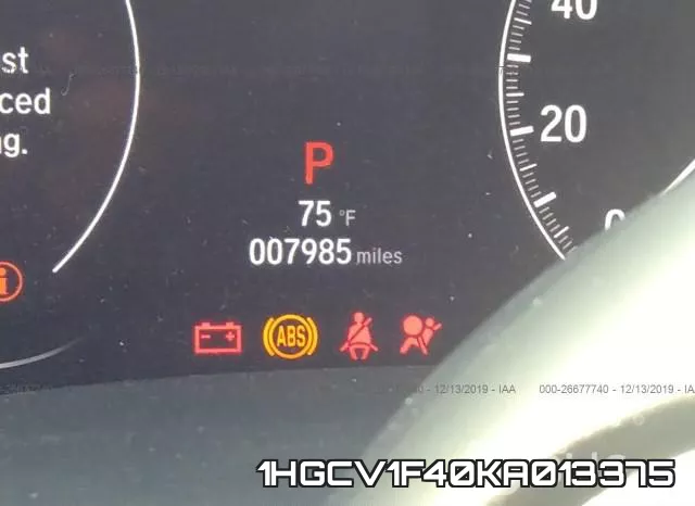 1HGCV1F40KA013375 фото 7