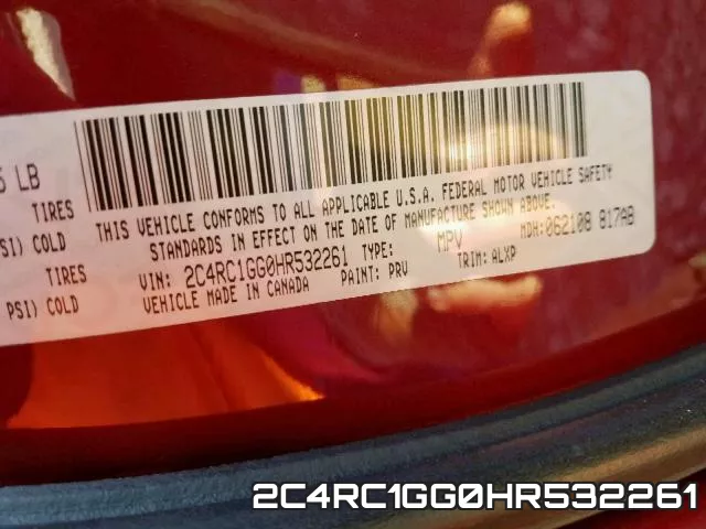 2C4RC1GG0HR532261 фото 2