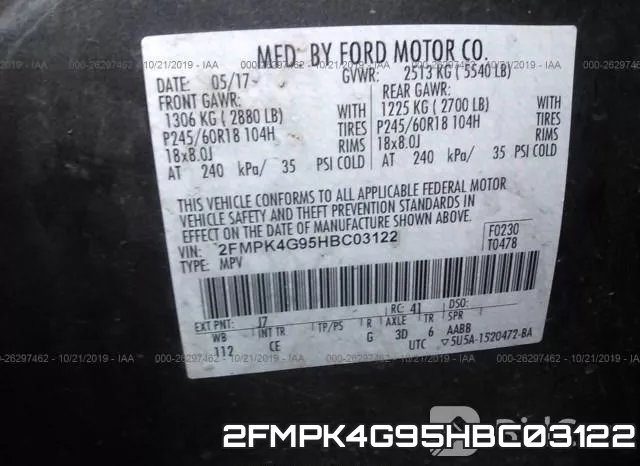 2FMPK4G95HBC03122 фото 6