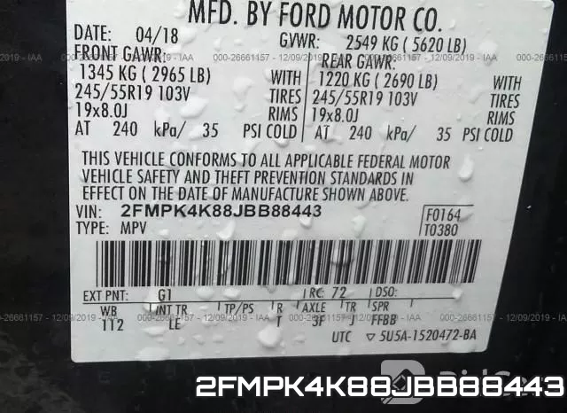 2FMPK4K88JBB88443 фото 8