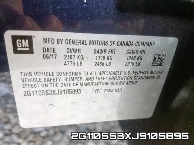 2G1105S3XJ9105895 фото 2
