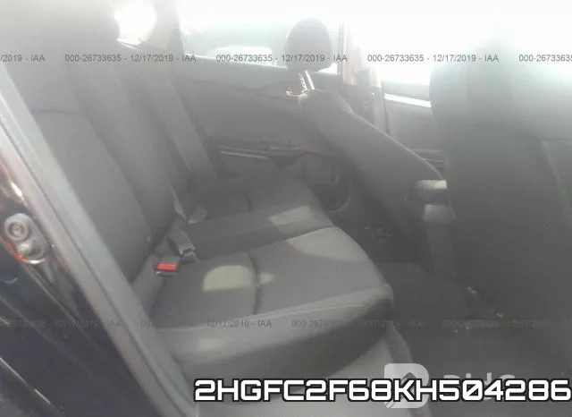2HGFC2F68KH504286 фото 7