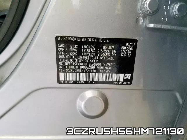 3CZRU5H56HM721130 фото 2