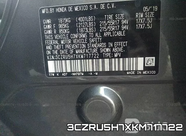 3CZRU5H7XKM717722 фото 9