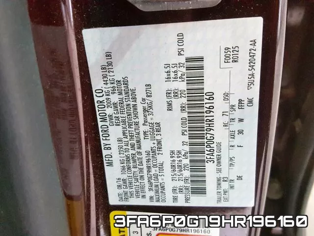 3FA6P0G79HR196160 фото 2