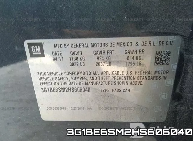 3G1BE6SM2HS606040 фото 10