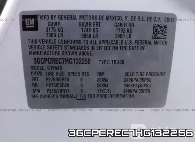 3GCPCREC7HG132256 фото 10