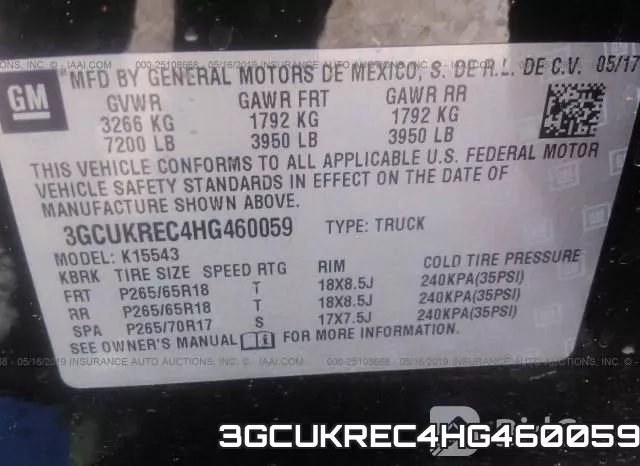 3GCUKREC4HG460059 фото 10