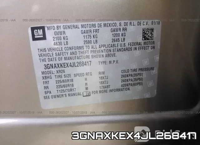3GNAXKEX4JL268417 фото 9
