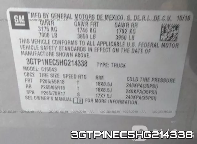 3GTP1NEC5HG214338 фото 10