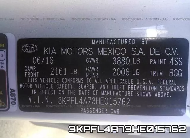 3KPFL4A73HE015762 фото 8