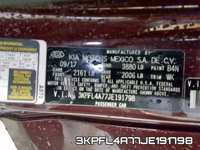 3KPFL4A77JE191798 фото 2