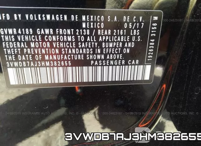 3VWDB7AJ3HM382655 фото 8