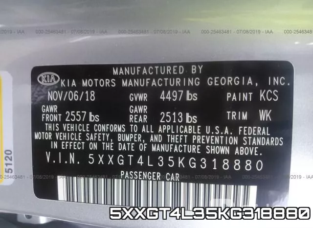 5XXGT4L35KG318880 фото 9