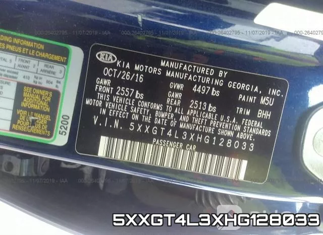 5XXGT4L3XHG128033 фото 10