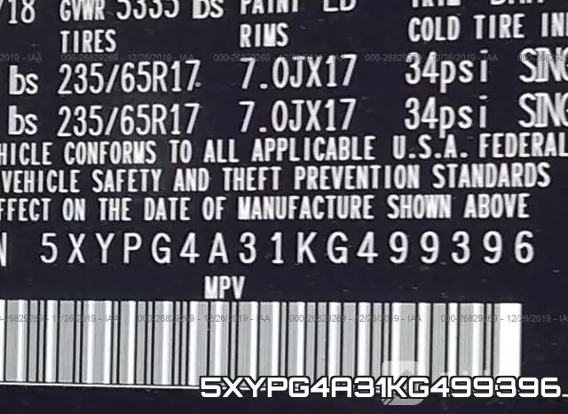 5XYPG4A31KG499396 фото 10