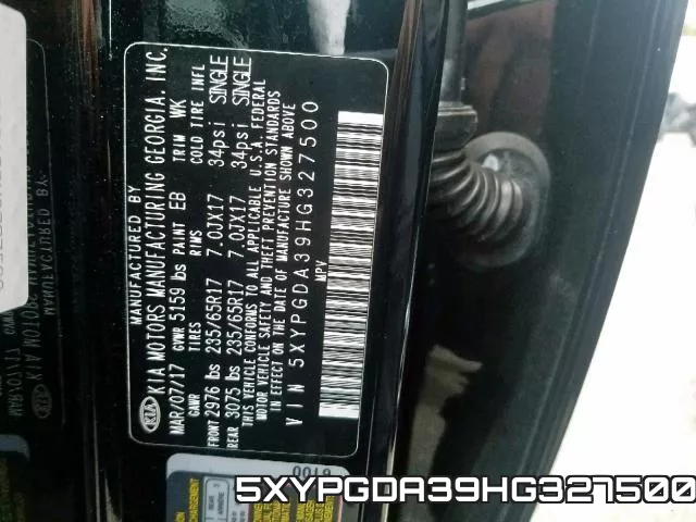 5XYPGDA39HG327500 фото 2