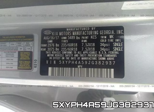 5XYPH4A59JG382937 фото 10