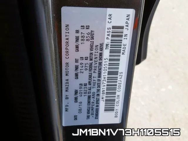 JM1BN1V73H1105515 фото 2