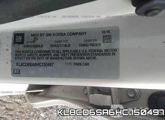 KL8CD6SA6HC750497 фото 10