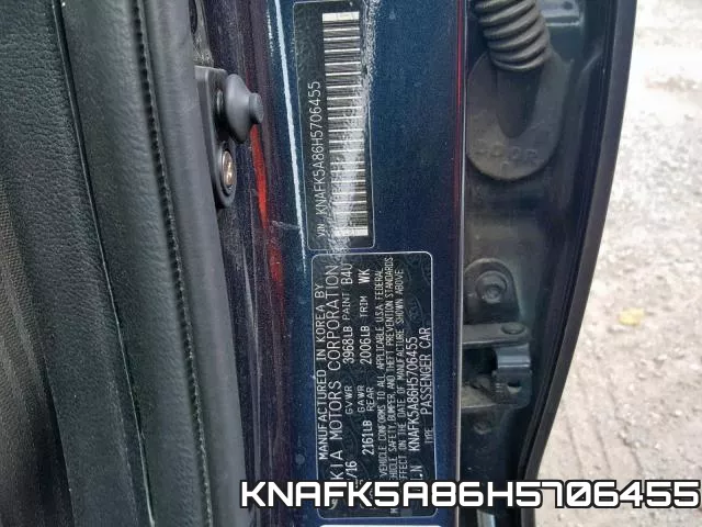 KNAFK5A86H5706455 фото 2