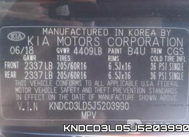 KNDCD3LD5J5203990 фото 10